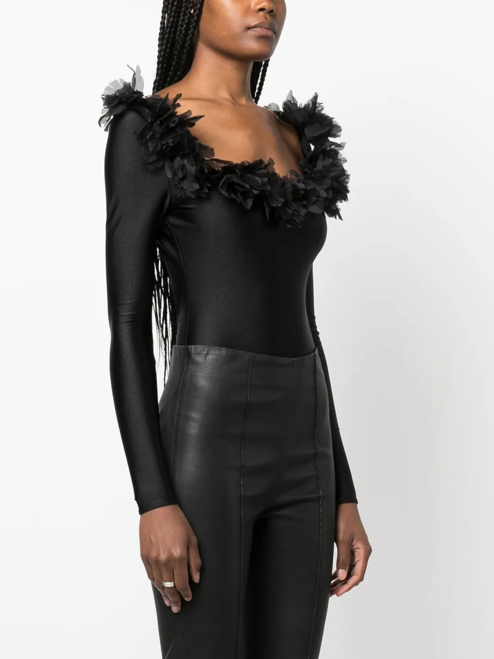 Giuseppe Di Morabito feathertrim openback Body Farfetch