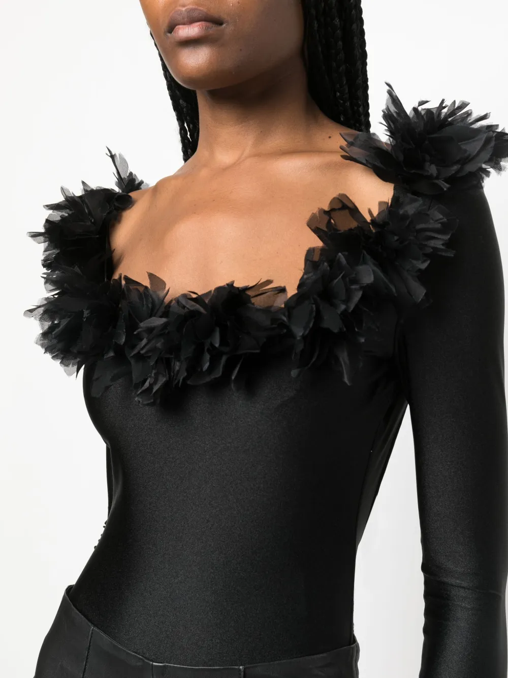 Giuseppe Di Morabito feathertrim openback Body Farfetch