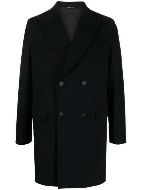 Tonello double-breasted peak-lapels coat