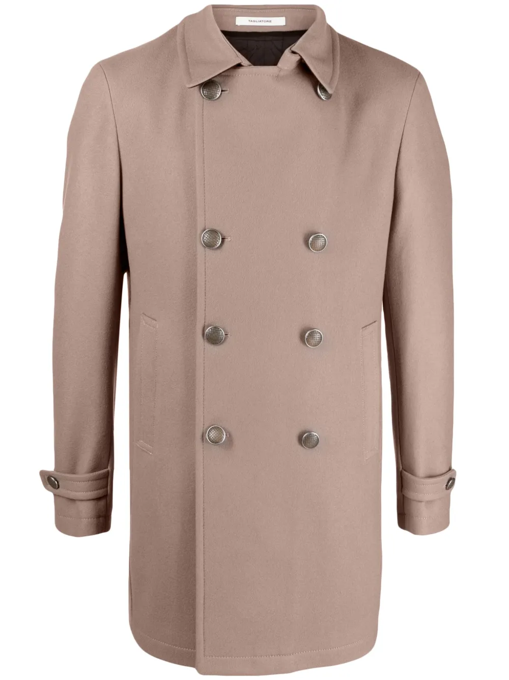 Tagliatore double-breasted notched-lapels coat | Neutrals | Image 1