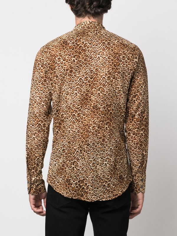 Cheetah print on sale shirt mens