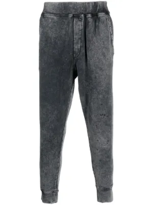 Pantalon jogging en coton noir Dsquared2 - Pantalons Homme