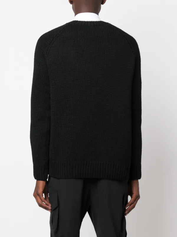 DSQUARED2 ロゴインターシャ セーター | ブラック | FARFETCH JP