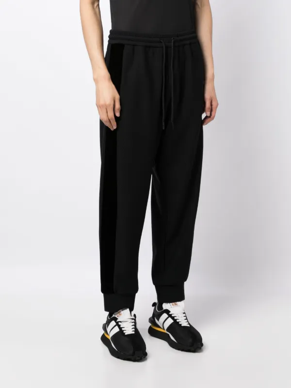 Giorgio Armani logo-embroidered Tapered Track Pants | Black