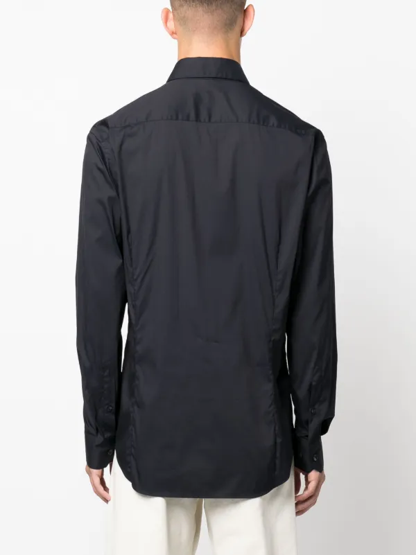 Giorgio Armani 90s 長袖シャツ ブラック ブランド古着】GIORGIO ARMANI / ジョルジオアルマーニ ～90s