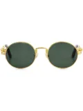 Jean Paul Gaultier x Karim Benzema round-frame sunglasses - Gold