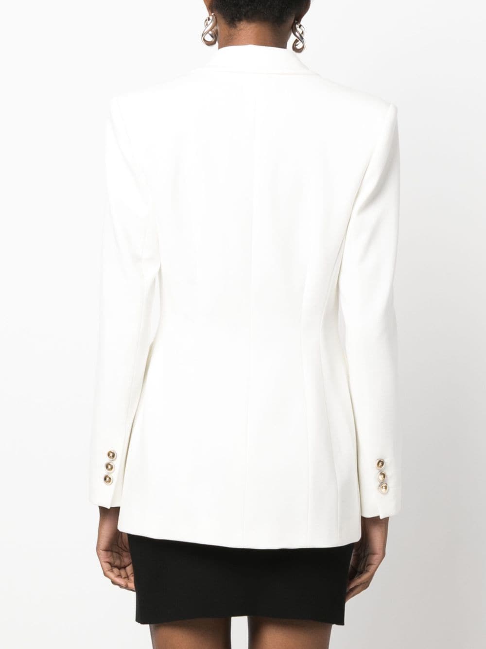 Shop Pinko Glorioso Double-breasted Blazer In White