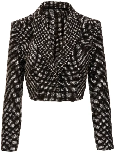 Roland Mouret rhinestone-embellished cropped blazer