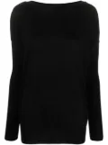 Wild Cashmere Grace drop-shoulder jumper - Black