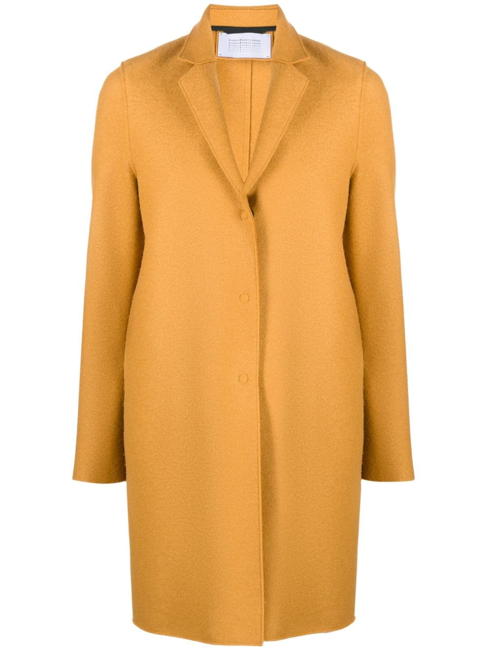 Cocoon single-breasted wool coat