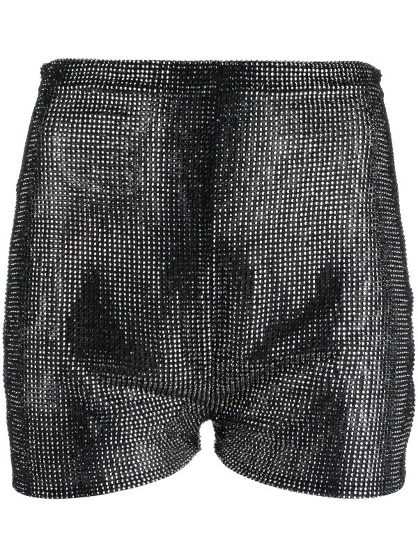 High waisted 2024 rhinestone shorts