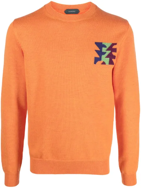 Zanone Maglione con motivo geometrico ZANONE x La Tigre