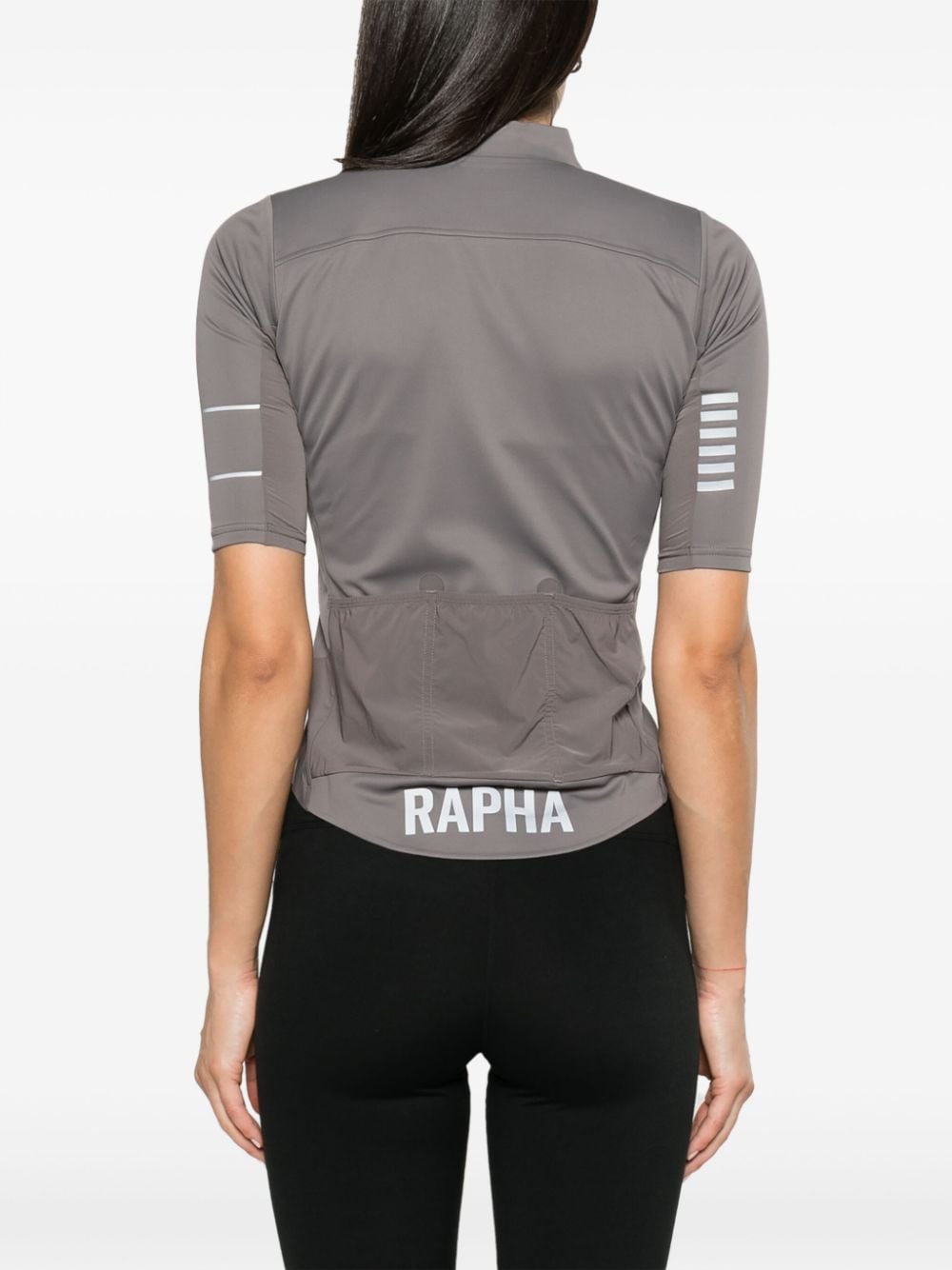 Shop Rapha Logo-print Gore-tex® Cycling Vest In Grey