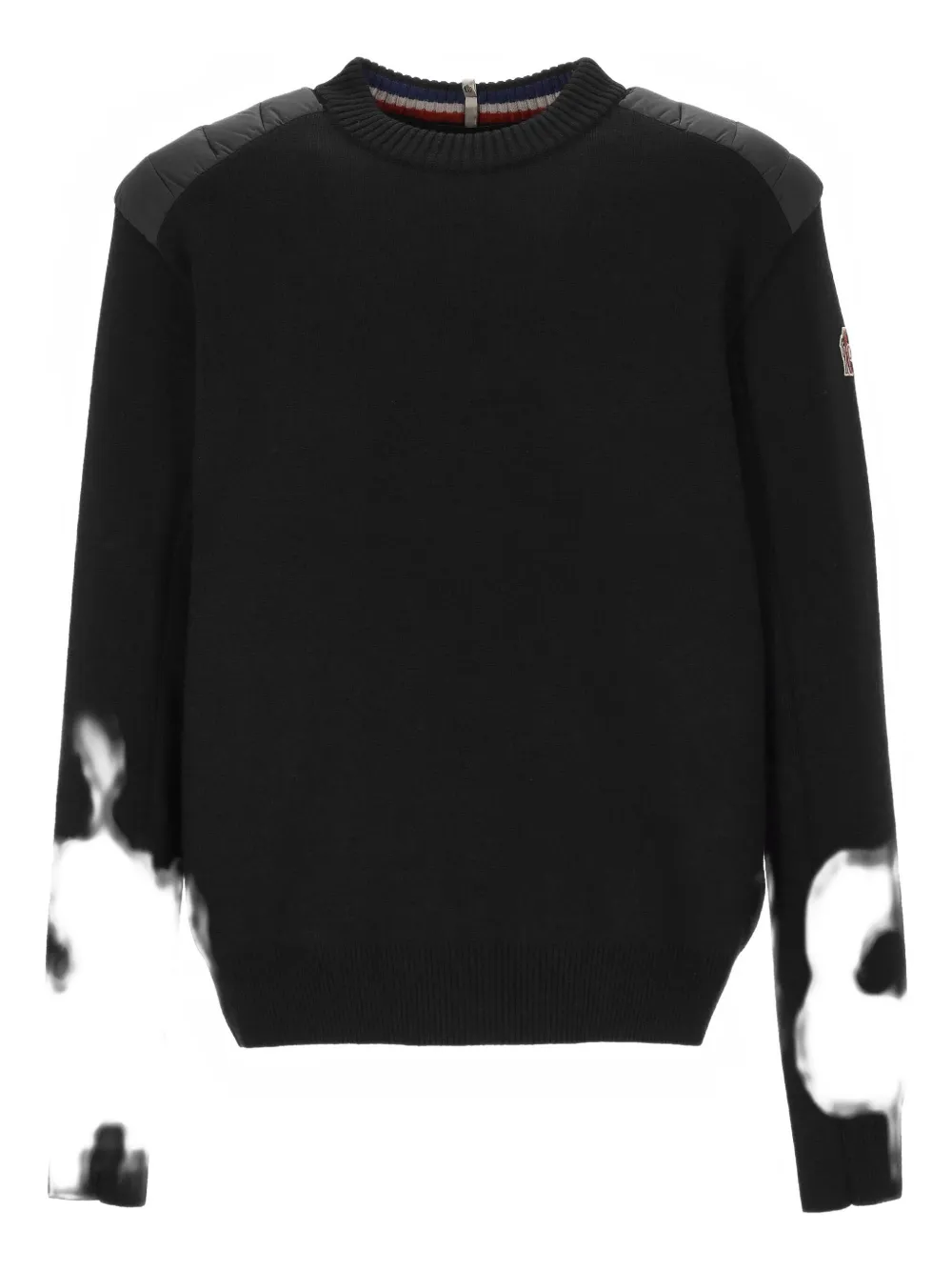 Moncler Grenoble Mountain logo-patch wool jumper | Black | Image 1