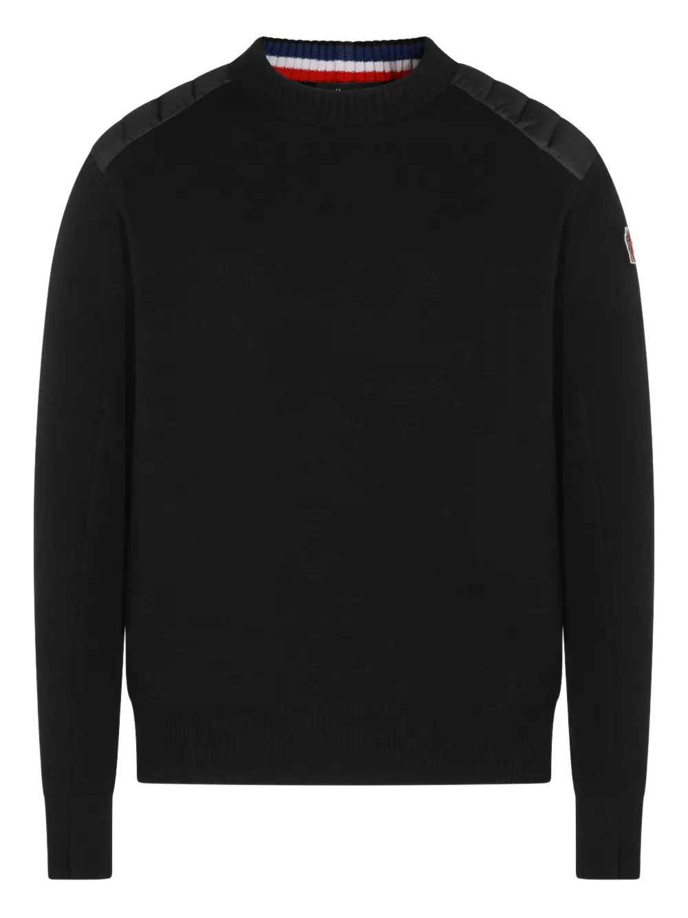 Moncler Grenoble Mountain logo-patch wool jumper | Black | Image 1