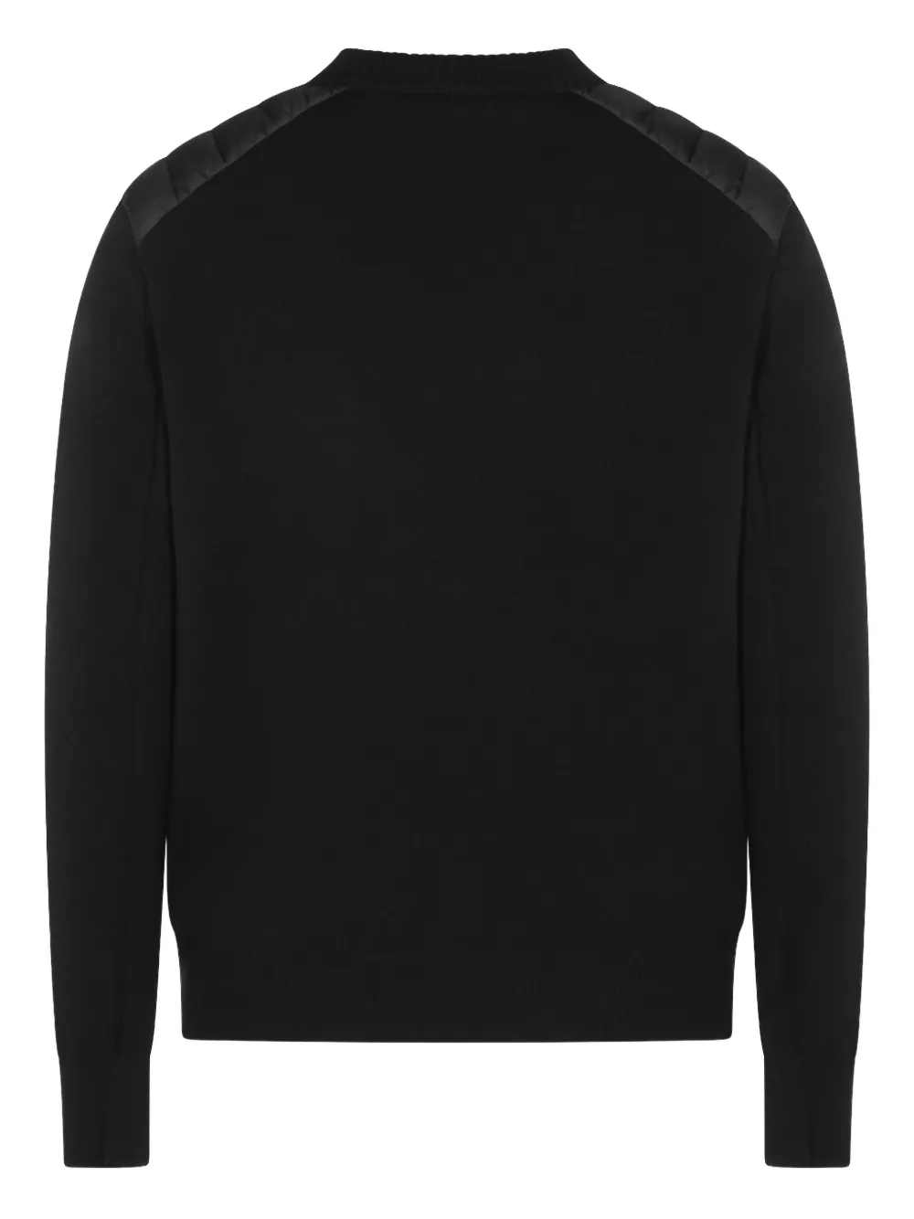  Moncler Grenoble Mountain Logo-patch Wool Jumper - Black 