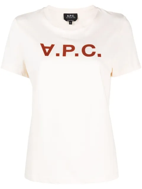 A.P.C. logo-print cotton T-shirt