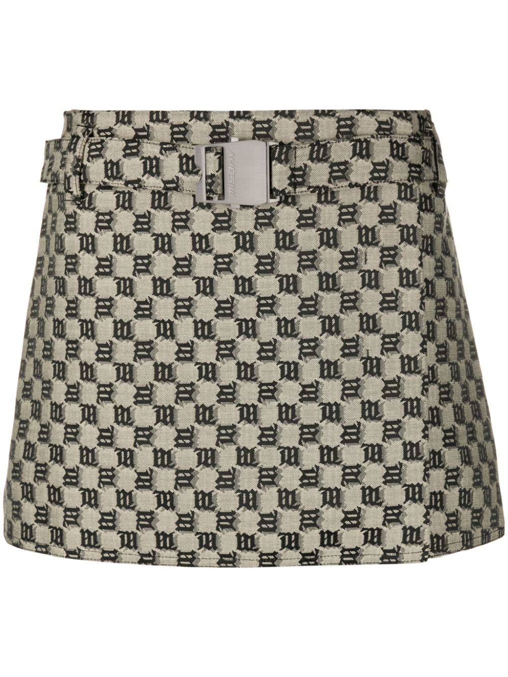 MISBHV Monogram Mini Skirt in Black