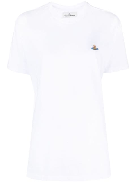 Vivienne Westwood t-shirt en coton à motif Orb brodé