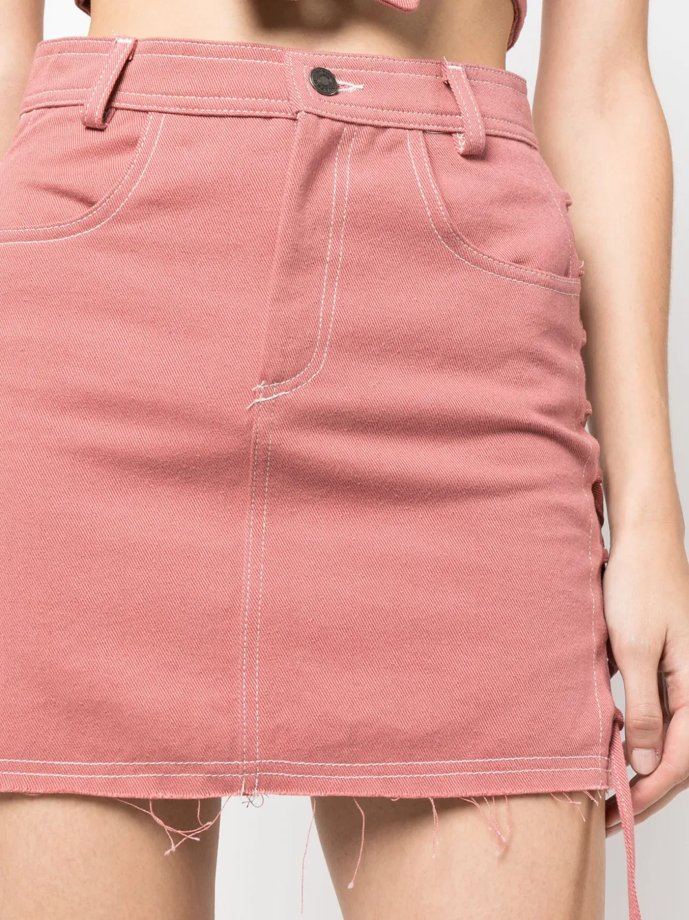JULFER Mini-rok met A-lijn Roze