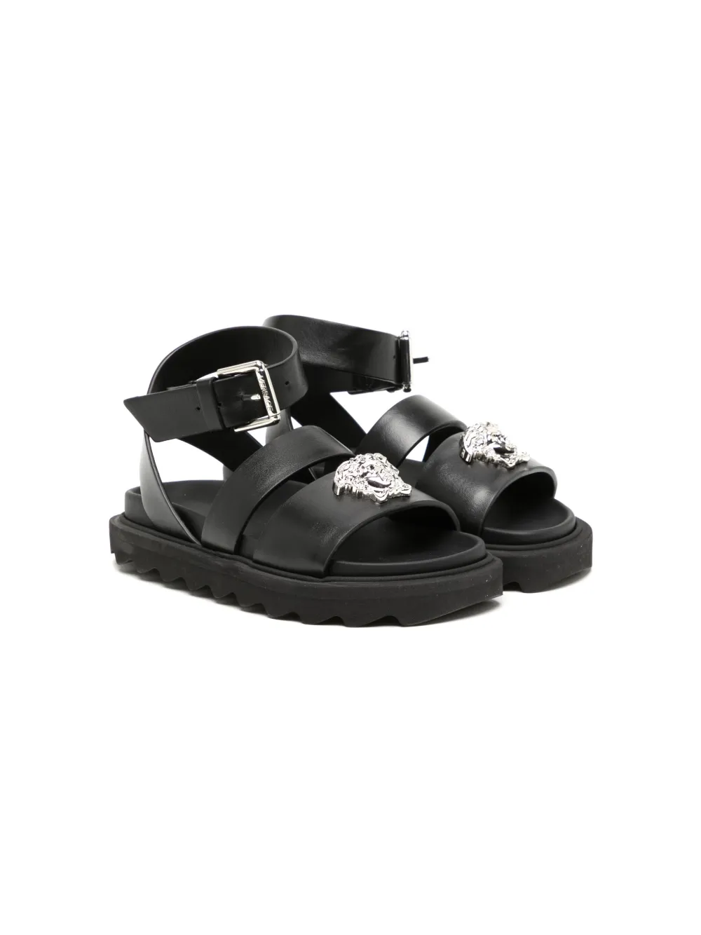 VERSACE MEDUSA HEAD LEATHER SANDALS