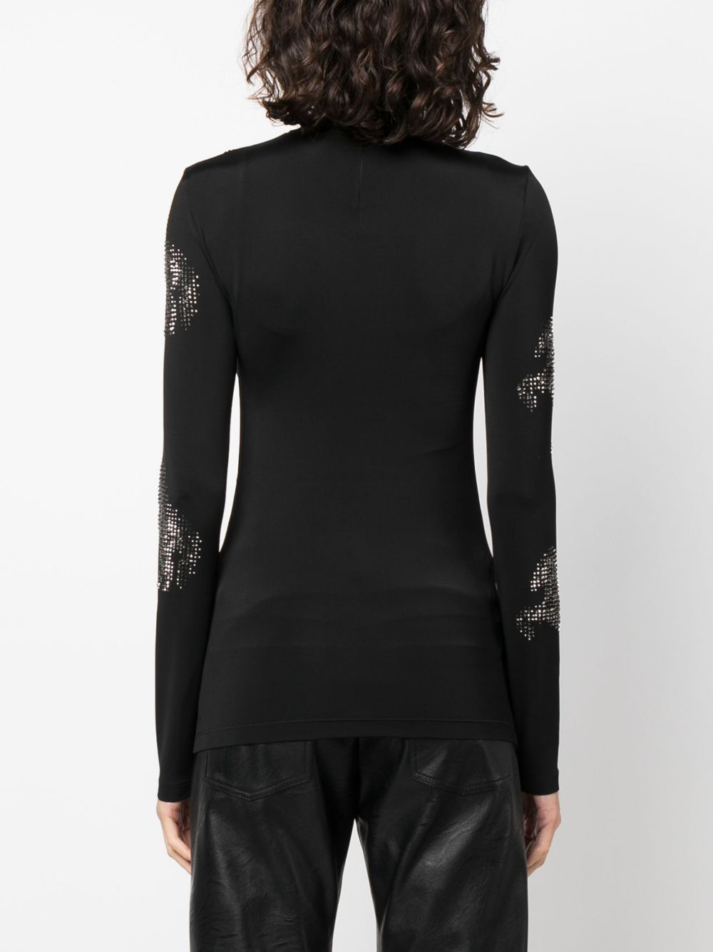 Stella McCartney stud-embellished horse-motif top Women