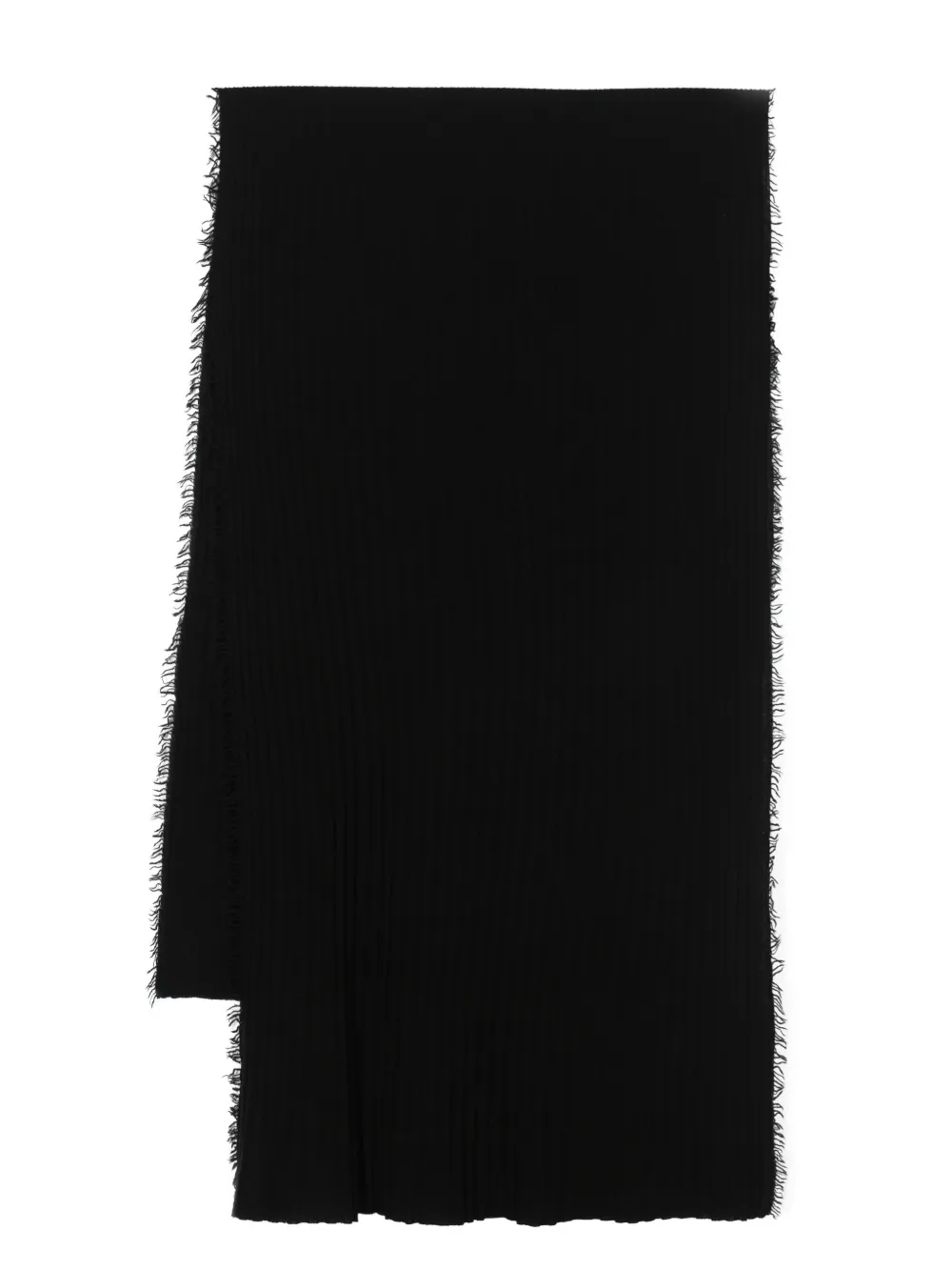 Faliero Sarti ribbed-knit frayed scarf · One Size