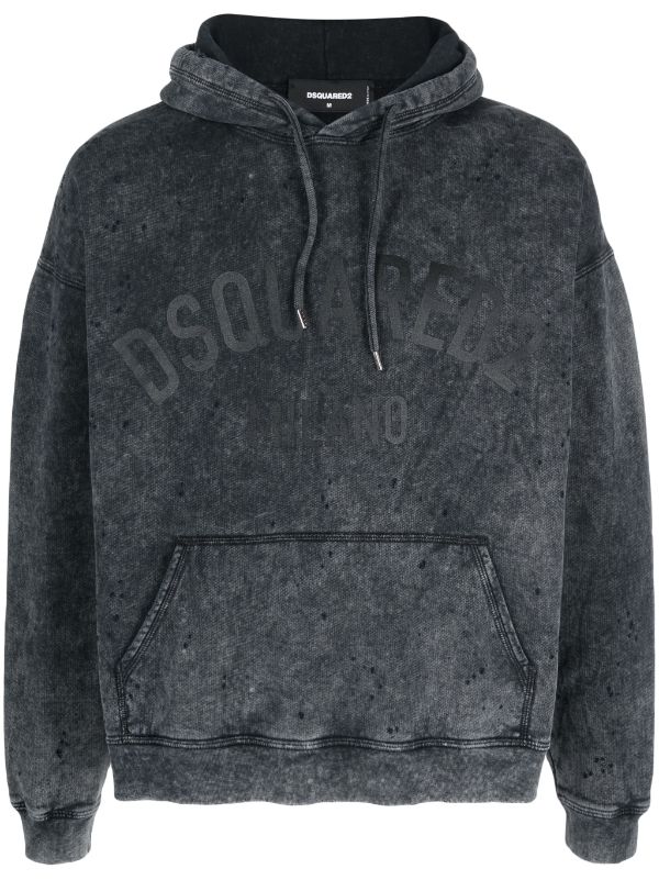 DSQUARED2 black hoodie バーカー　黒