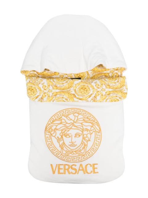 Versace Kids Barocco-print cotton sleep bag