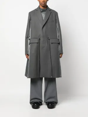 極美品 sacai ダッフルコート ダウン グレー 2way sacai×グローバーオール - ダッフルコート＆ダウン、ジャケット