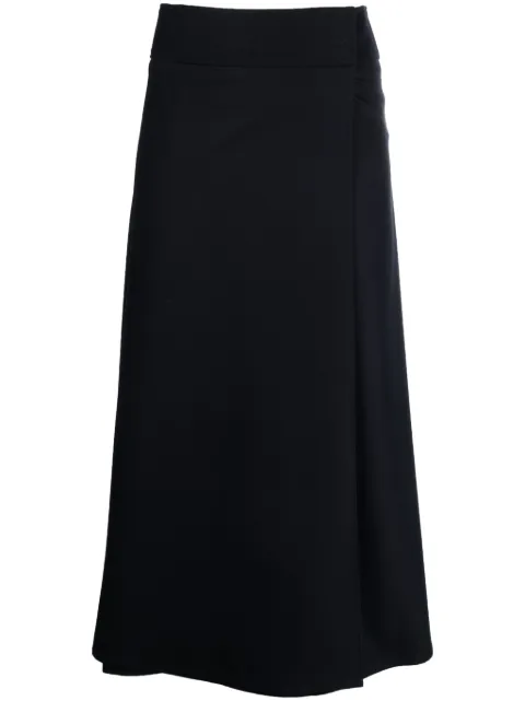 Peserico high-waisted A-line midi skirt