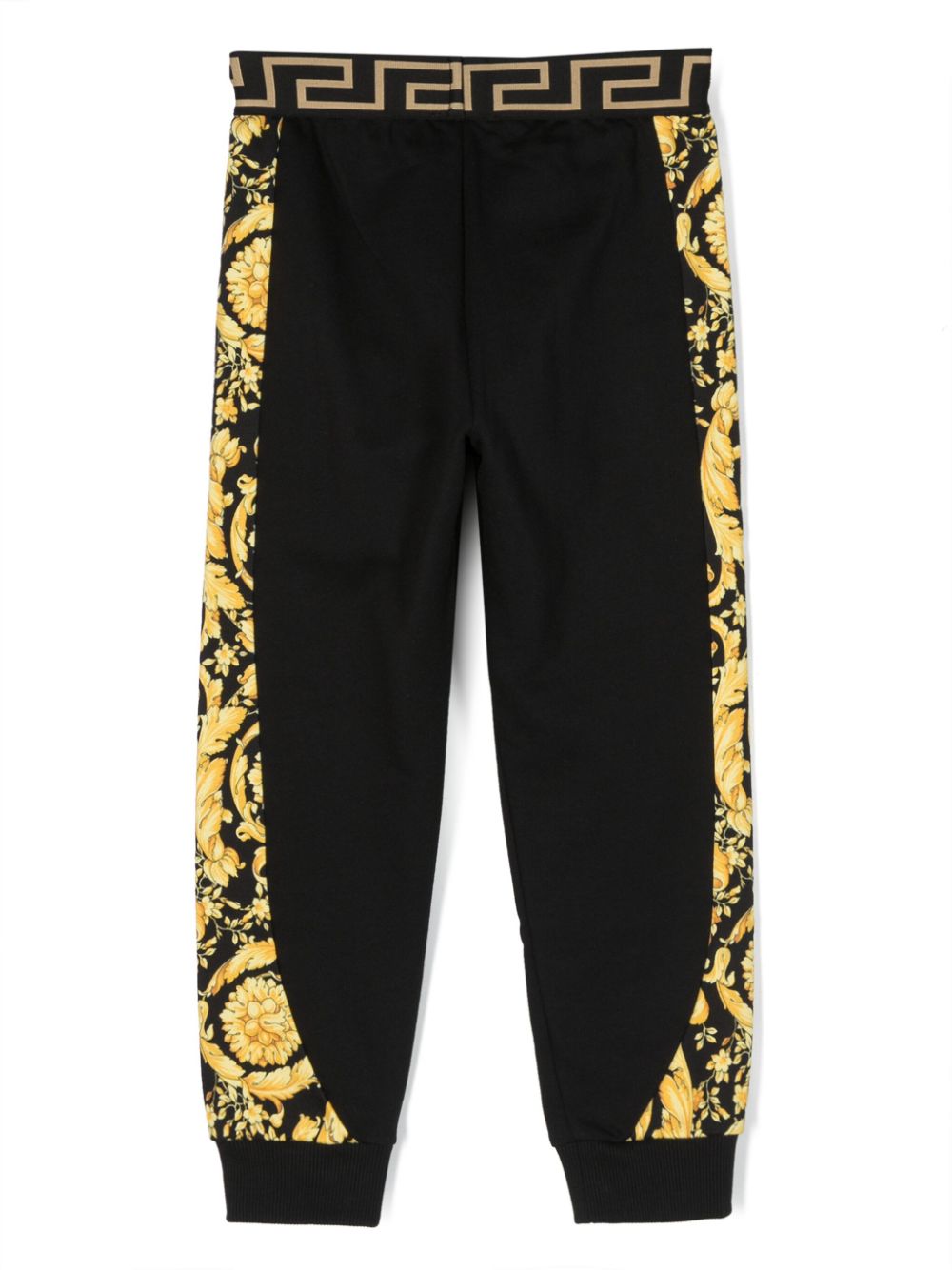 Versace Kids Greca-print cotton track pants - Zwart