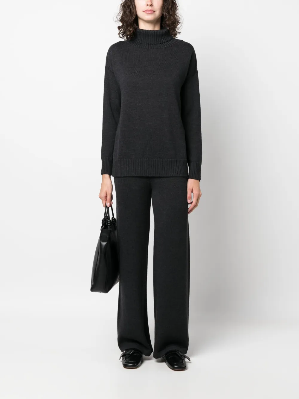 Max Mara Leisure Coltrui van scheerwol Grijs