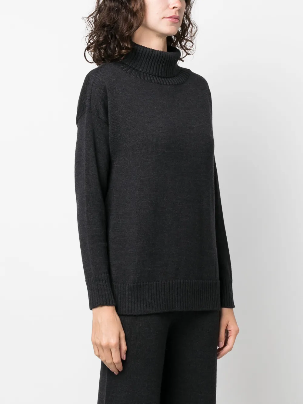Max Mara Leisure Coltrui van scheerwol Grijs