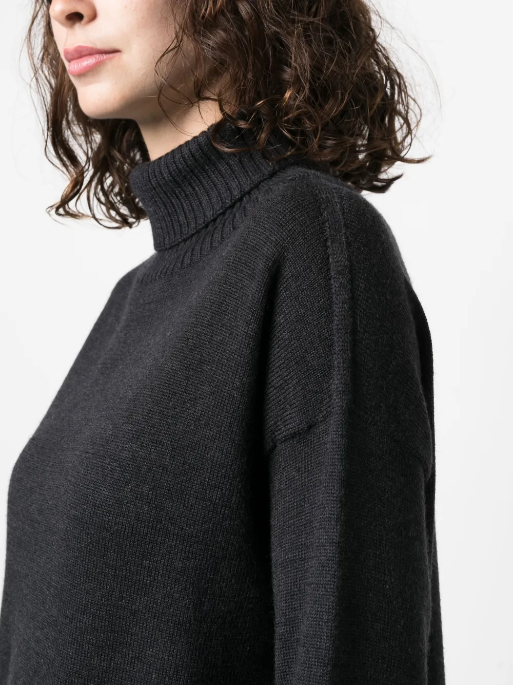 Max Mara Leisure Coltrui van scheerwol Grijs