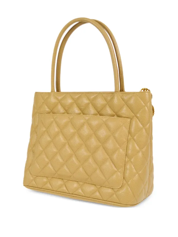 CHANEL Pre-Owned 2002 Medallion Tote Bag Neutrals FARFETCH PH