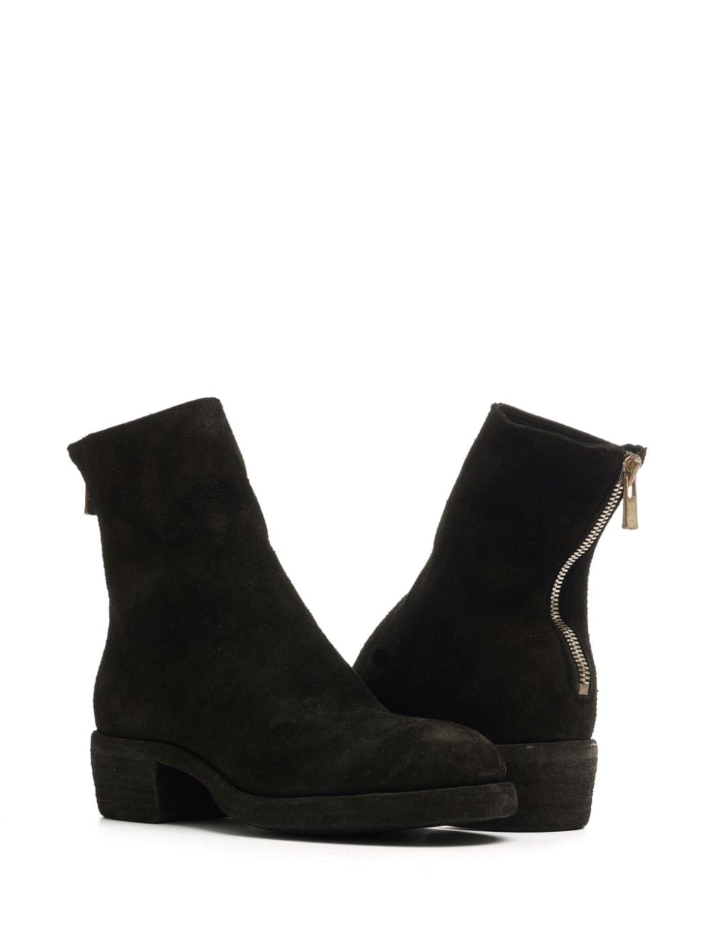 Shop Guidi Suede Ankle Boots In Black