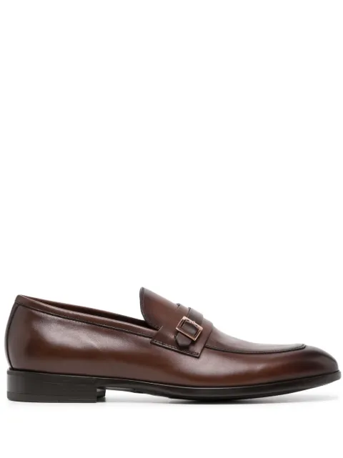 Barrett buckle-detail leather loafers