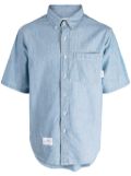 CHOCOOLATE short-sleeve denim shirt - Blue