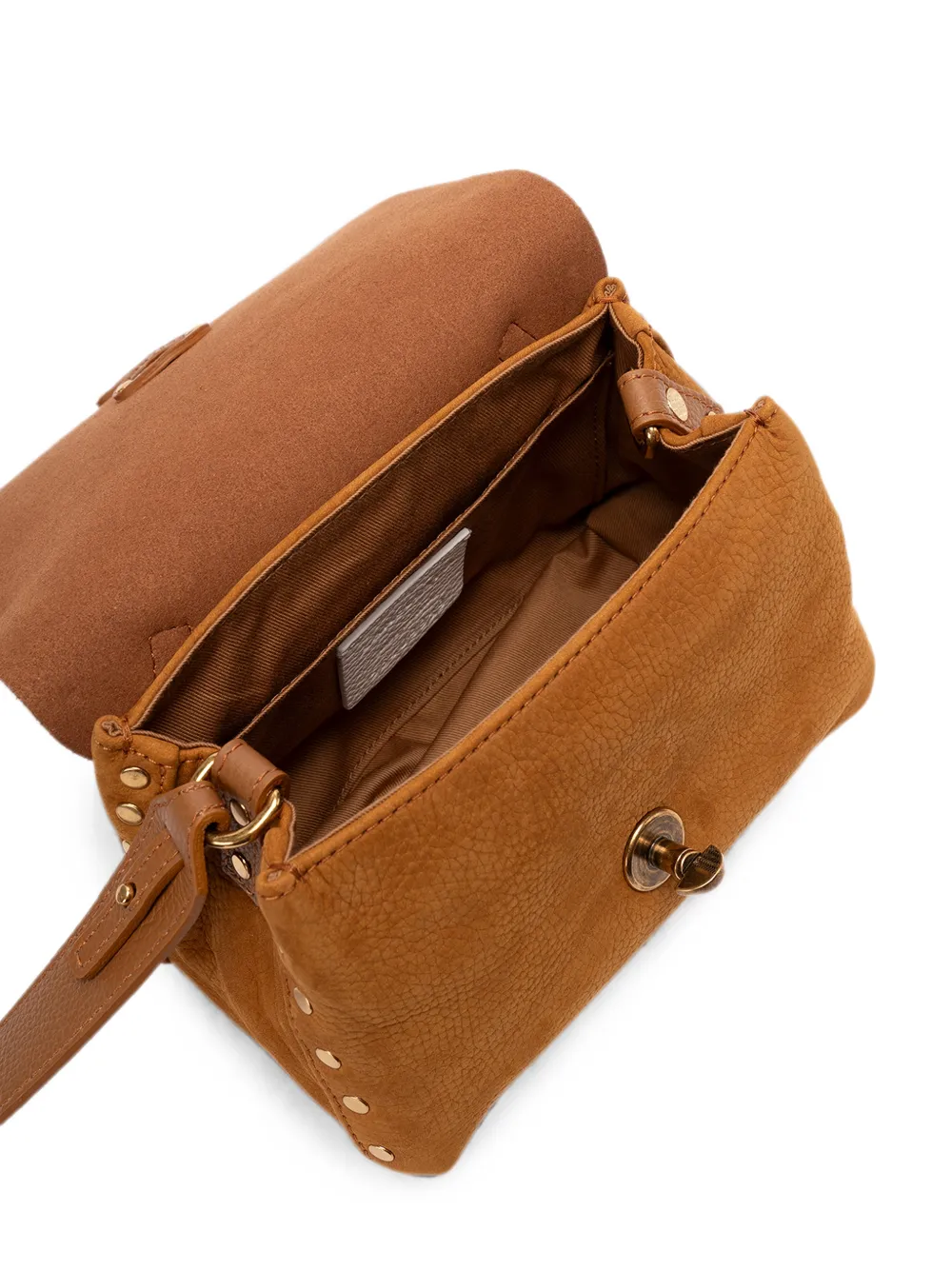 Zanellato baby Postina Jones stud-embellished handbag Bruin