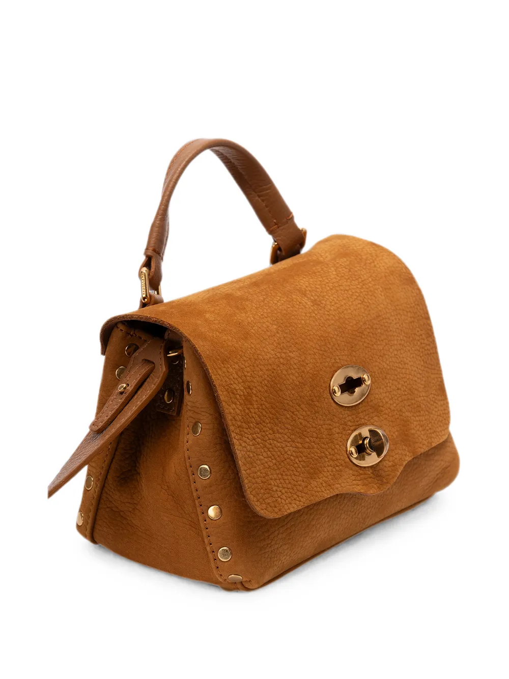 Zanellato baby Postina Jones stud-embellished handbag Bruin
