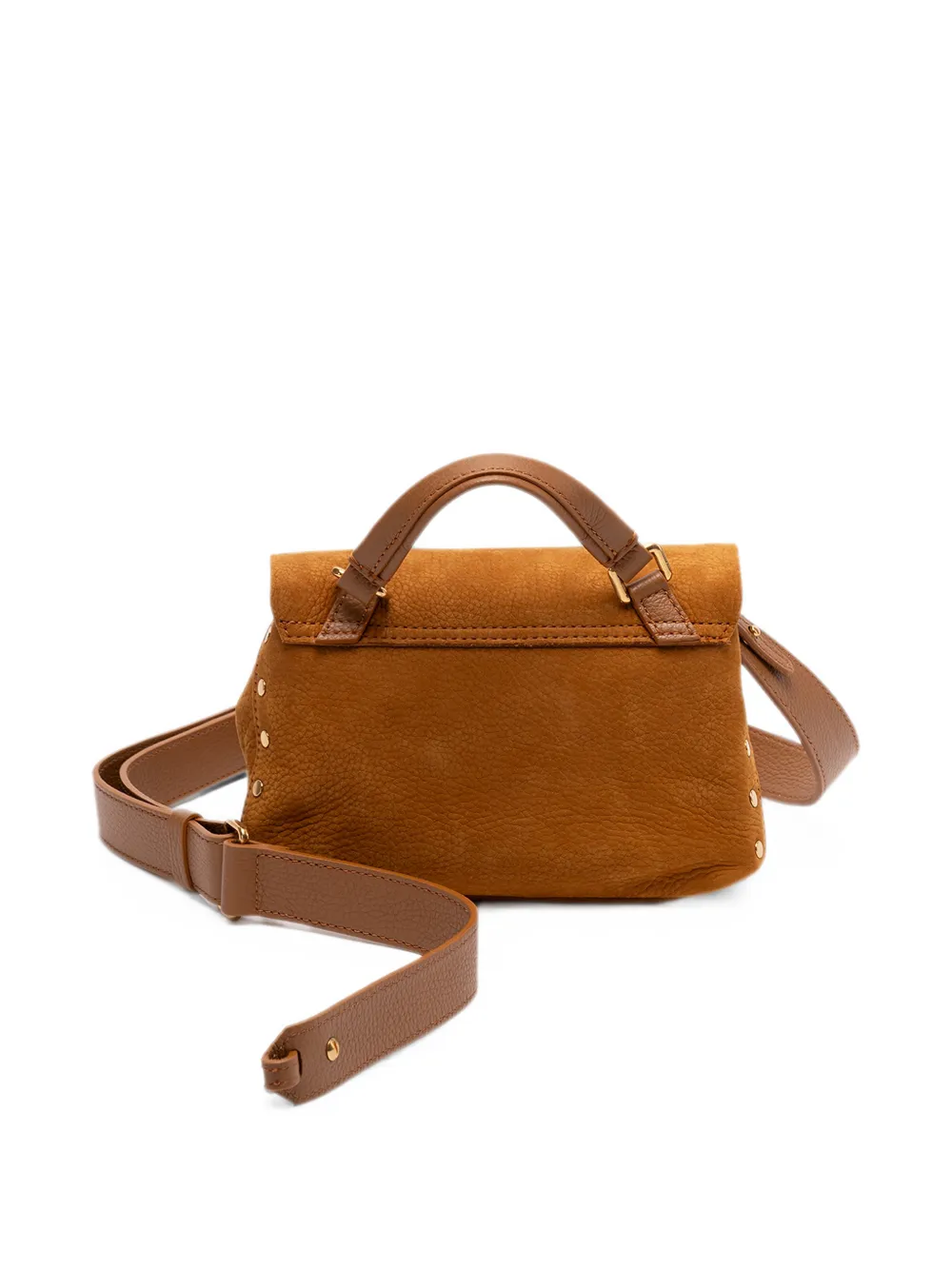 Zanellato baby Postina Jones stud-embellished handbag Bruin