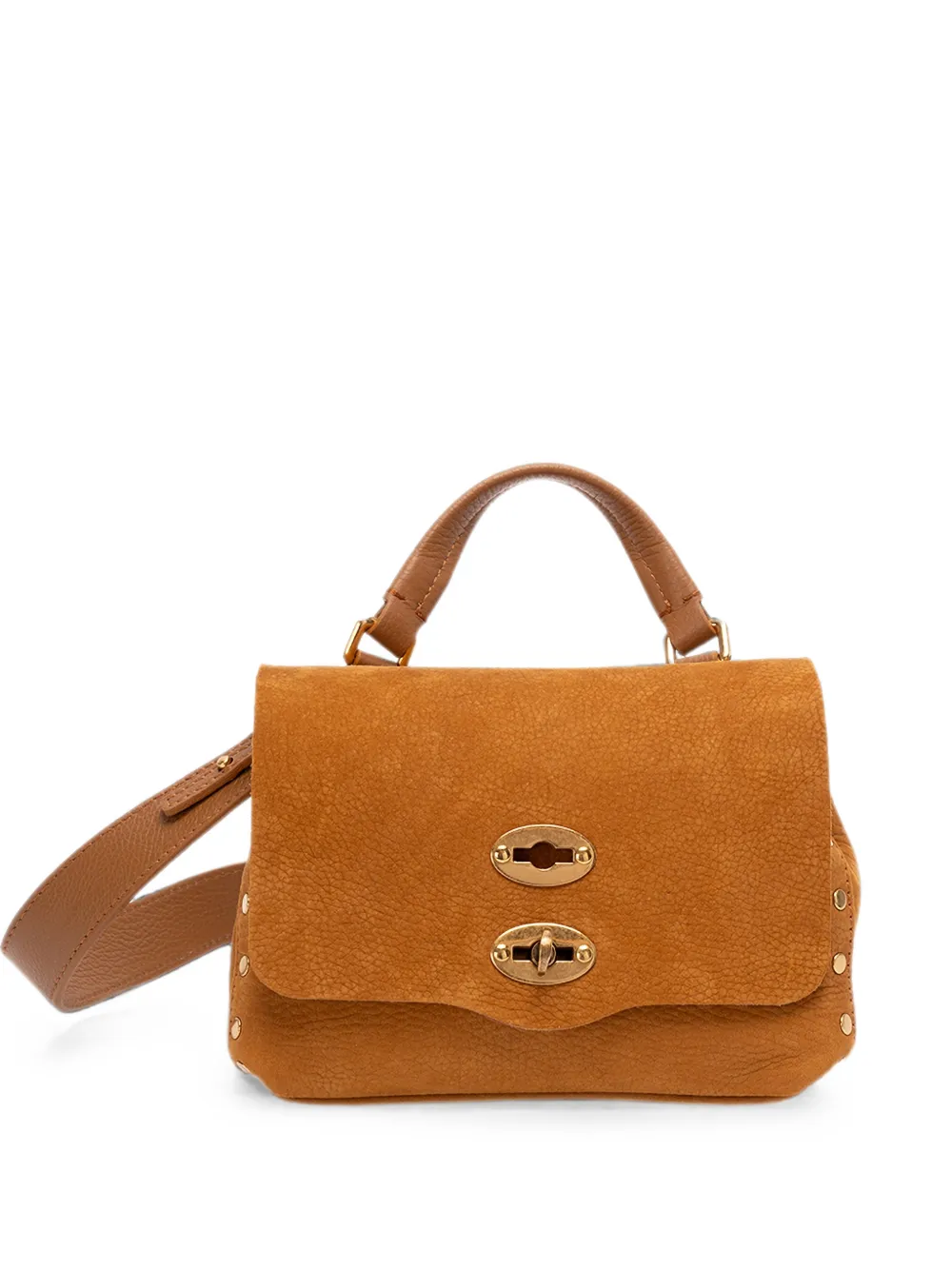 Zanellato baby Postina Jones stud-embellished handbag - Brown