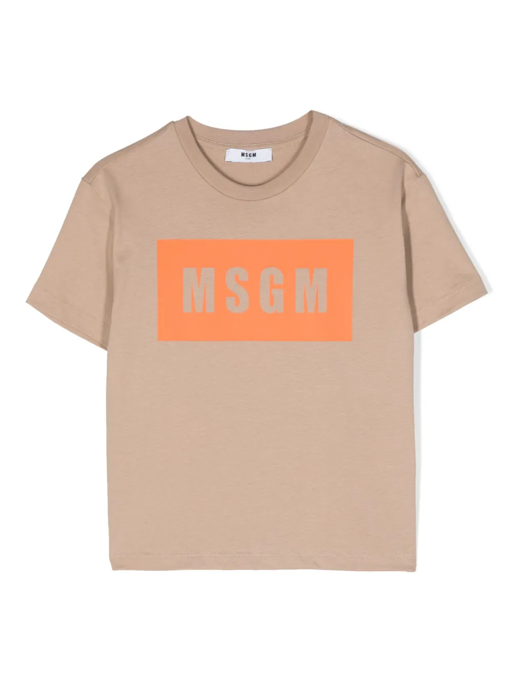 MSGM Kids playera con logo estampado | neutro | Image 1