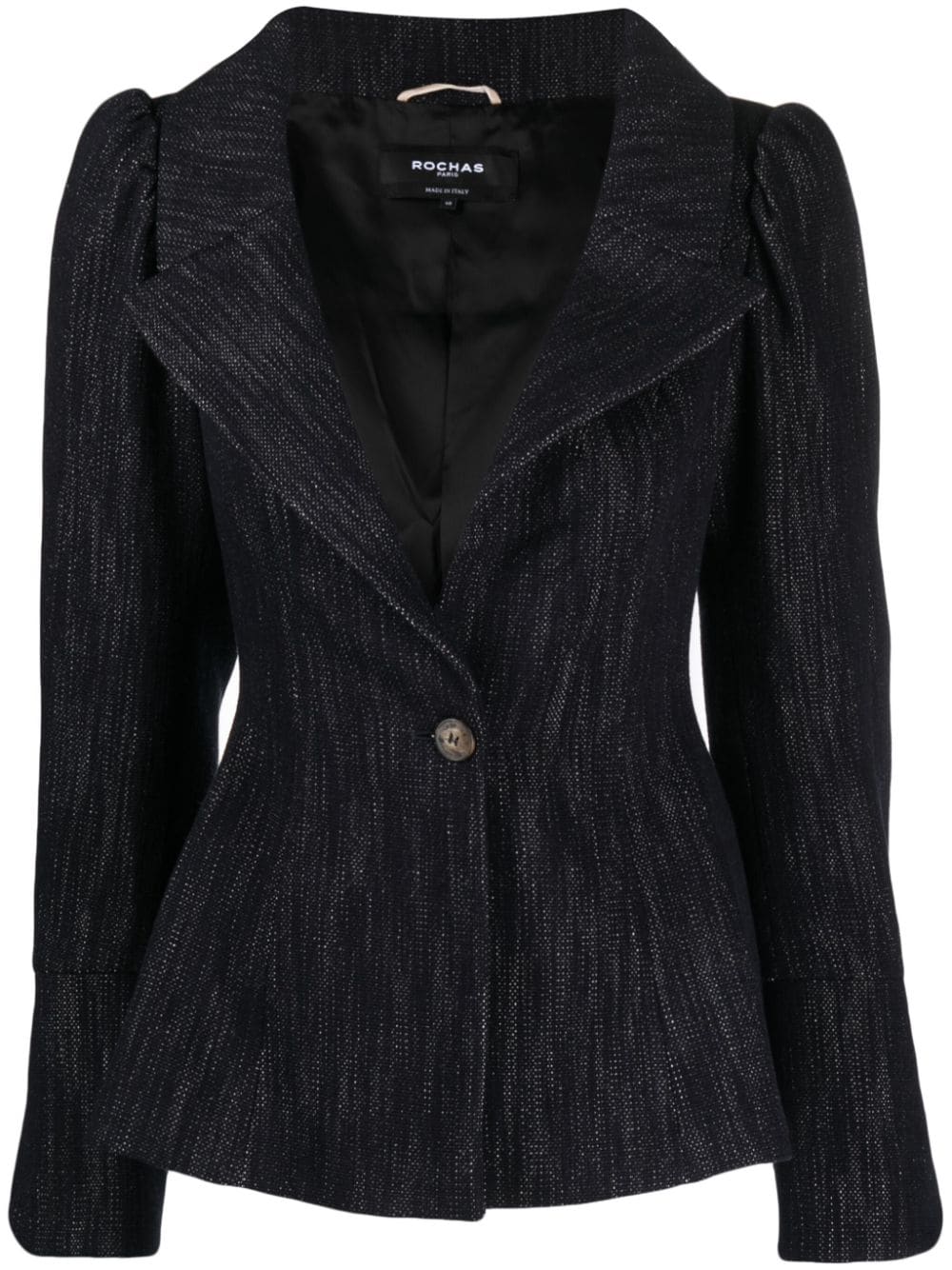 ROCHAS PUFF-SLEEVE DENIM BLAZER