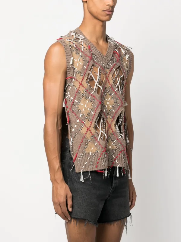 Maison Margiela cut-out Knitted Tank - Farfetch