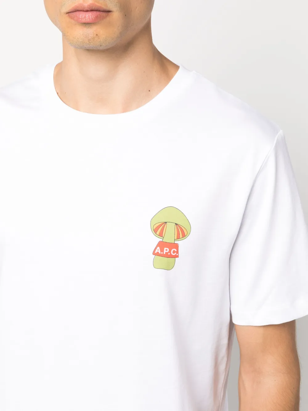 A.P.C. Remy logo-print Cotton T-shirt | White | FARFETCH