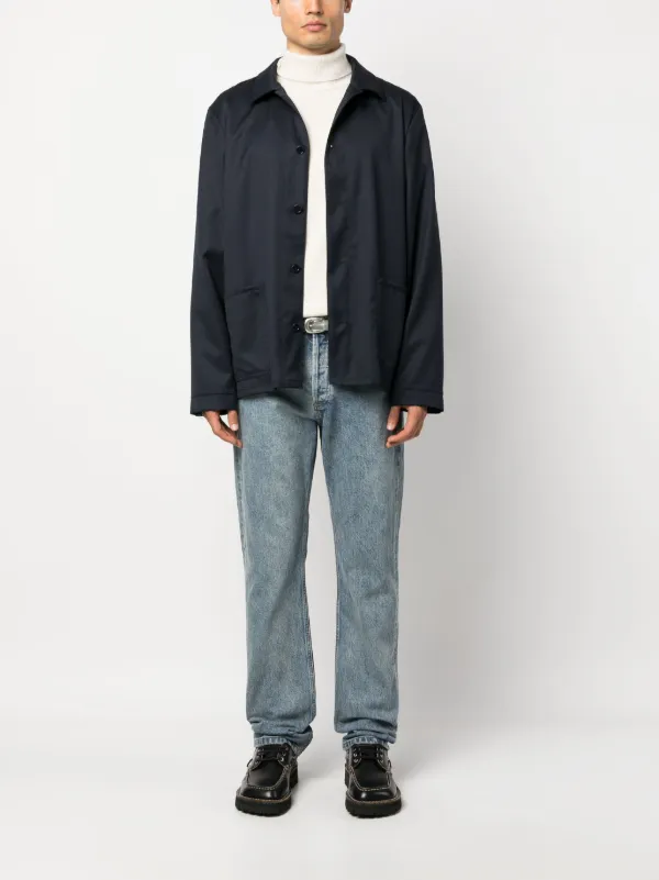 A.P.C. Wool Shirt Jacket | Blue | FARFETCH A.P.C. Wool Shirt Jacket | Blue | FARFETCH