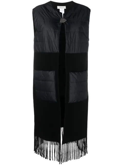 Fabiana Filippi fringed wool blend padded gilet 