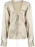 Christopher Esber Triquetra silk blouse - Neutrals